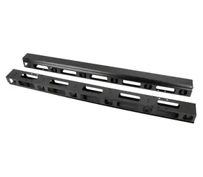 Lanberg Vertikální organizér kabelů 27U černý / Organizér kabelů / 19" rack / 2 ks / šířka 800 mm