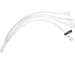 Alphacool Y-Splitter 4-Pin na 4x 4-Pin PWM 30cm bílá / Rozbočovací kabel / 4-pin na 4x 4-pin / 30 cm