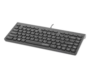 Manhattan Slim USB klávesnice černá / Klávesnice / membránová / 82 kláves / 1,5 m