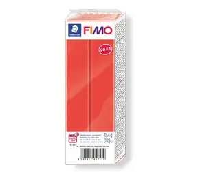 FIMO Modelovací hmota Soft indická červená / 454 g / zapékání 110 °C / 30 min