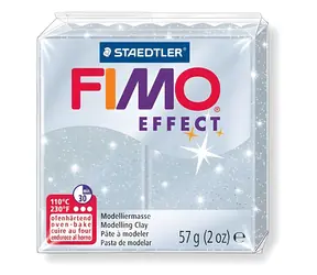 FIMO Modelovací hmota Effect stříbrná třpytivá / 57 g / Zapékání 110 °C / 30 min