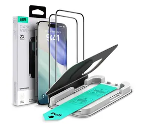 ESR UltraFit / Ochranné sklo / Apple iPhone 16 Pro, 17 / 2 ks / Temperované sklo / Průhledné
