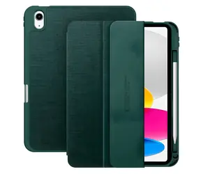 Tech-Protect SC Pen Canvas zelená / Pouzdro pro Apple iPad 10.9" (2022) / 11" (2025) / se schránkou na stylus