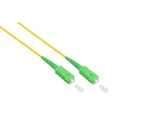 Good Connections OS2 LC-SC žlutá 7,5 m / Optický patch kabel / Simplex / SM 9/125 µm / APC / LSZH