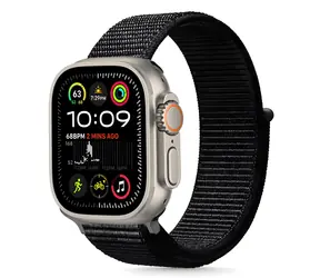 Tech-Protect Nylon Strap 44/45/46/49 mm černá / Řemínek / Apple Watch / nylonový