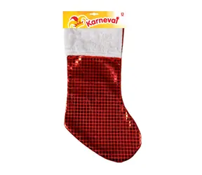 RAPPA Vánoční punčocha červená / Vánoční dekorace / 43 cm