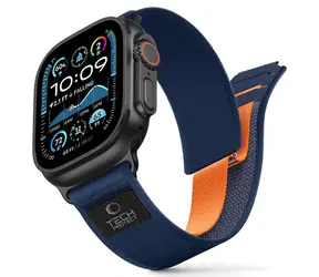 Tech-Protect Nylon Elite tmavě modrá / Řemínek pro Apple Watch / 44/45/46/49 mm / Nylon