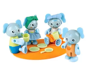 HAPE Sada figurek Sloní rodina / Green Planet Explorers / bambus a bioplast / od 3 let