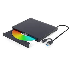 Gembird Externí DVD mechanika černá / Optická mechanika / USB