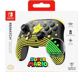 Turtle Beach Rematch Super Mario Star / Gamepad / Nintendo Switch / USB-C / výdrž baterie 40 h