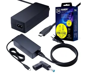 3mk Hardy Napájecí adaptér pro notebooky HP 20V / Nabíječka / USB-C / DC 4.5x3.0 mm