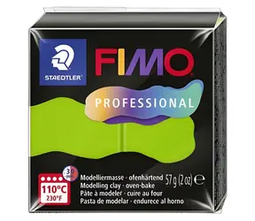 FIMO Professional modelovací hmota světle zelená / 57 g / vypalování 110 °C / 8 dílů