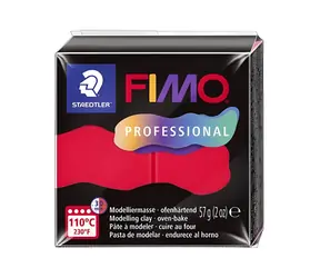 Fimo Professional červená / Modelovací hmota / 57 g / Pečení při 110 °C