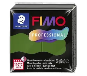 FIMO Professional modelovací hmota trávová zelená / 57 g / vypalování 110 °C / 8 dílů