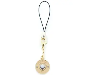 Guess Heart Diamond Charm / Řemínek na telefon s přívěskem / Srdce se štrasovými kamínky
