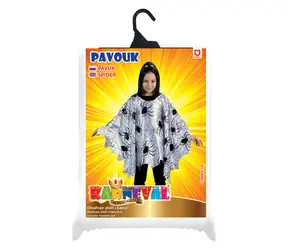 RAPPA Dětský plášť pavouk s kapucí / Karnevalový plášť / Halloween / 3-10 let / 104-150 cm