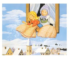 GOKI Dřevěné kostky Pohádky / 20 kostek / od 3 let