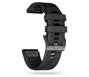 Tech-Protect Smooth černá / Řemínek / Garmin Fenix 3 & 5X & 3HR & 5X Plus & 6X & 6X Pro & 7X