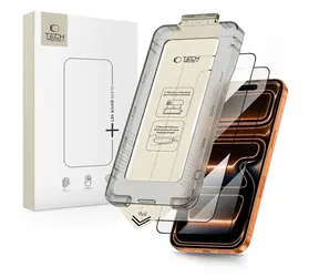Tech-Protect Quick Set+ 2ks černá / Ochranné sklo / Apple iPhone 17 Pro Max / Tvrzené sklo