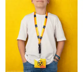 Cinereplicas Brawl Stars šňůrka na krk Starr Drop / Šňůrka na krk / Pouzdro na kartu / Kovová karabinka