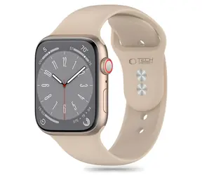 Tech-Protect Silicone Strap pro Apple Watch 38/40/41 mm hnědá / Řemínek / Silikonový / Pro Apple Watch 4/5/6/7/8/9/SE