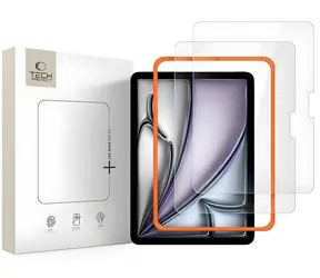 Tech-Protect Easy Set+ čirá / Tvrzené sklo / 2ks / Apple iPad Air 11" 2024/2025/2026