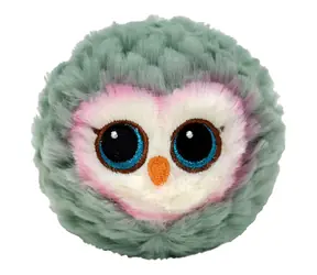 TY Klíčenka Bouncer OWL šedá sova / 8 cm