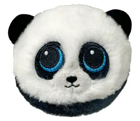 TY Klíčenka Bouncer CHECKERS bílá panda / 8 cm