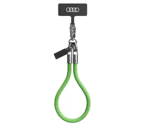 Audi Crossbody Lanyard zelená / Šňůrka na krk / Univerzální / 28 cm x 8 mm