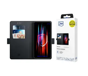 3mk Wallet Case Xiaomi Poco C75 černá / Peněženkové pouzdro
