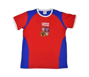 SPORTTEAM Fanouškovské triko Česká Republika 2 pánské vel. XL / 100% bavlna