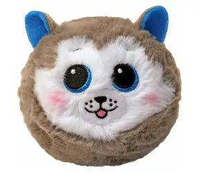 TY Klíčenka Bouncer SLUSH šedý husky / 8 cm