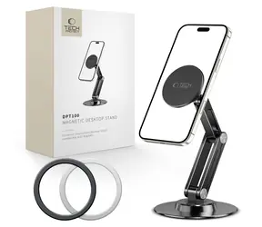 Tech-Protect DPT100 černá / Magnetický držák telefonu / MagSafe / stolní