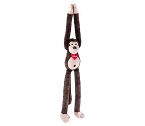 LUMPIN Plyšová opička Coffee Hug me / 70 cm / suchý zip na tlapkách, věk 0+
