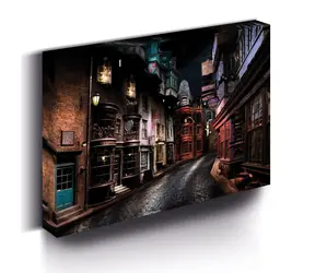 Pyramid LED svítící obraz Harry Potter - Příčná ulice / Obraz / 30x40 cm / napájení 3x AA