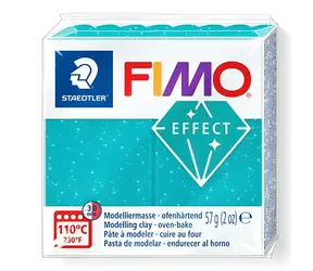 FIMO Modelovací hmota Effect Galaxy tyrkysová / 57 g / vypalování v troubě 110 °C / 30 min