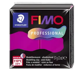 Fimo Professional magenta / Modelovací hmota / 57 g / Pečení při 110 °C
