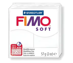 FIMO Modelovací hmota Soft bílá / 57 g / Pečicí teplota 110 °C