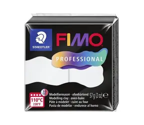 FIMO Modelovací hmota professional bílá / 57 g / pečení 110 °C/30 min