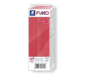 FIMO Modelovací hmota Soft třešňová červená / 454 g / zapékání 110 °C / 30 min