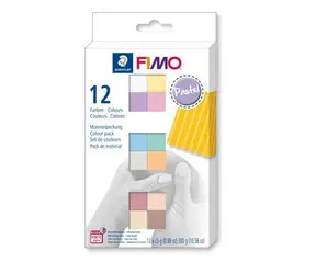 FIMO Soft Modelovací hmota Pastel / Sada 12× 25 g / Pastelové barvy