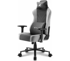 Sharkoon SKILLER SGS30 Fabric černá/šedá / Herní křeslo / 3D područky / nosnost 130 kg / sklopení opěradla 165°