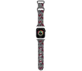 Hello Kitty Silicone Bows & Stripes černá / Řemínek pro Apple Watch / 38/40/41mm