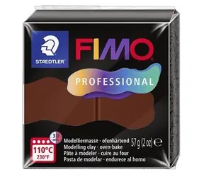 FIMO Modelovací hmota Professional čokoládová / 57 g / pečení v troubě 110 °C