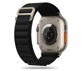 Tech-Protect Nylon Pro Strap černá / Řemínek / pro Apple Watch Series 4-9, SE, Ultra 1 a 2 / 42/44/45/49 mm