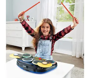 VTECH Elektronická bicí souprava Kidimagic DJ Drums / Bluetooth / světelné efekty / 6-12 let