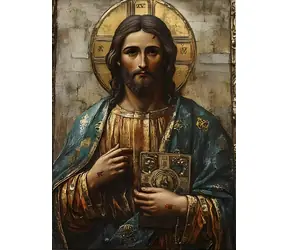 NORIMPEX Diamantové malování Ježíš Kristus / 30x40 cm
