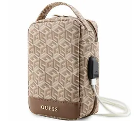 GUESS G Cube Stripe hnědá / Organizér