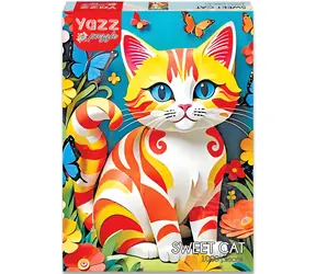 YAZZ Puzzle Roztomilá kočička / 1000 dílků / 48 x 68 cm