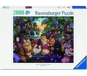 RAVENSBURGER Puzzle Kočičí chatka / 2000 dílků / 98 × 75 cm